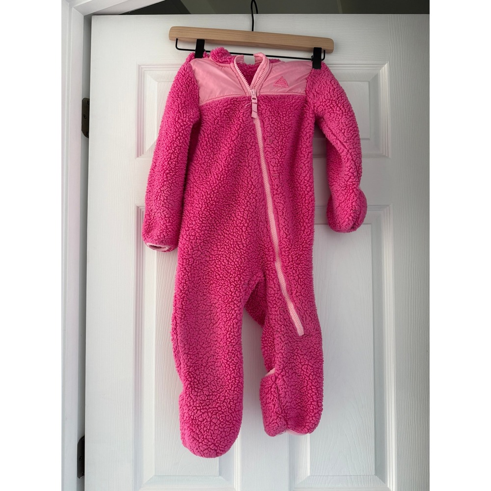 Baby Pink Snozu fleece bunting Snowsuit